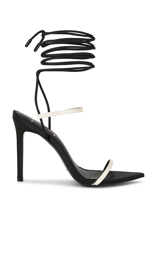 Black Suede Studio Lauren 100 Sandal In Black