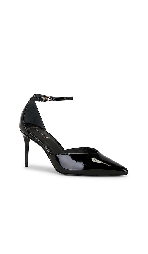 Black Suede Studio Darcie 80 Pump In Black