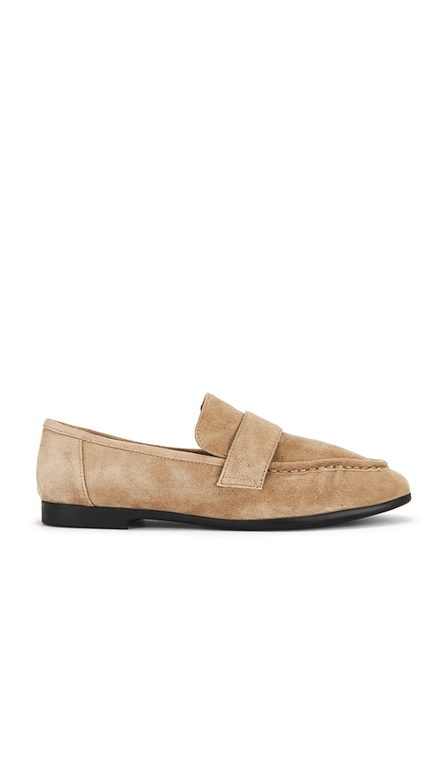 BLACK SUEDE STUDIO Arrow Flat in Tan Suede