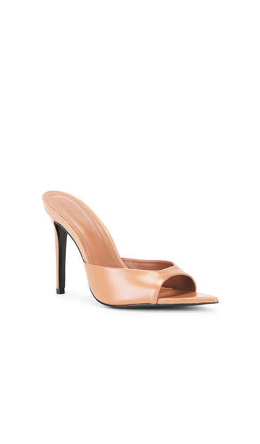 Black Suede Studio Brea Mule In Orange