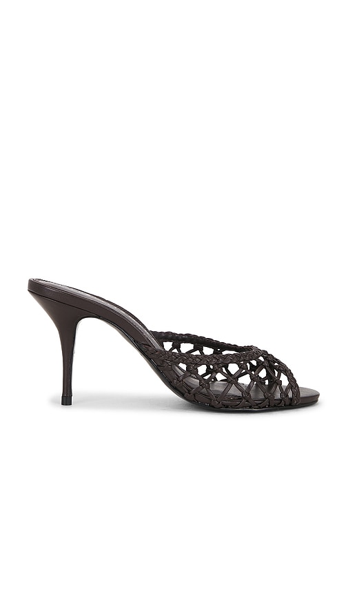 BLACK SUEDE STUDIO Peach 80 Mule