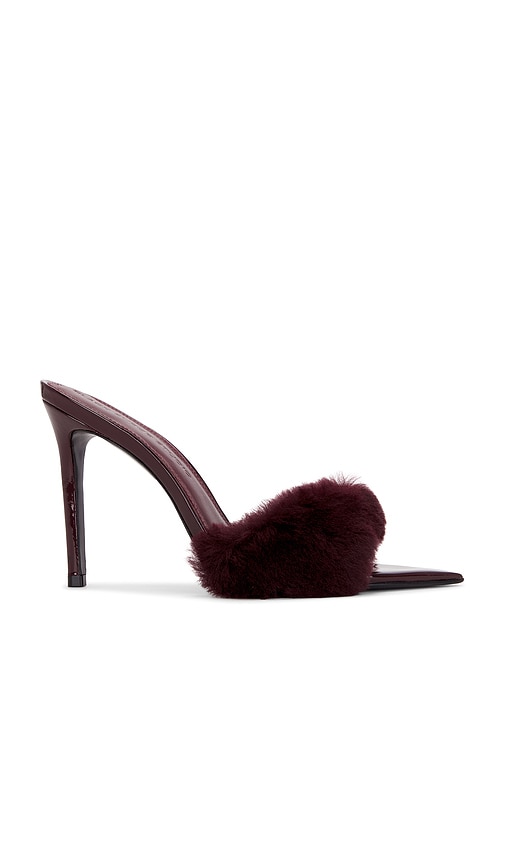 Black Suede Studio Osa 100 Mule In Burgundy