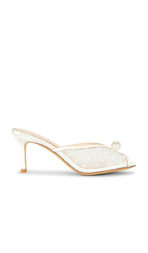 BLACK SUEDE STUDIO Sadie 100 Mule in White. - size 36 (also in 37, 38, 39, 40)