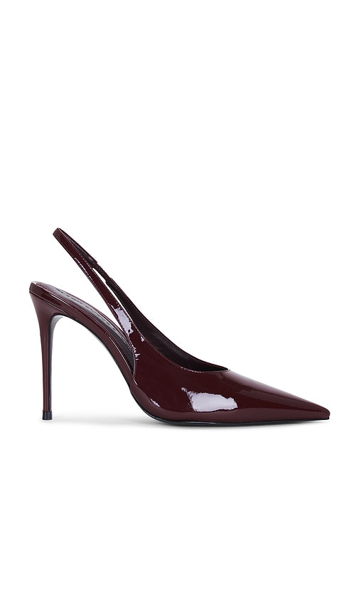 BLACK SUEDE STUDIO Jordyn 100 Slingback Pump in Burgundy. - size 36 (also in 38)