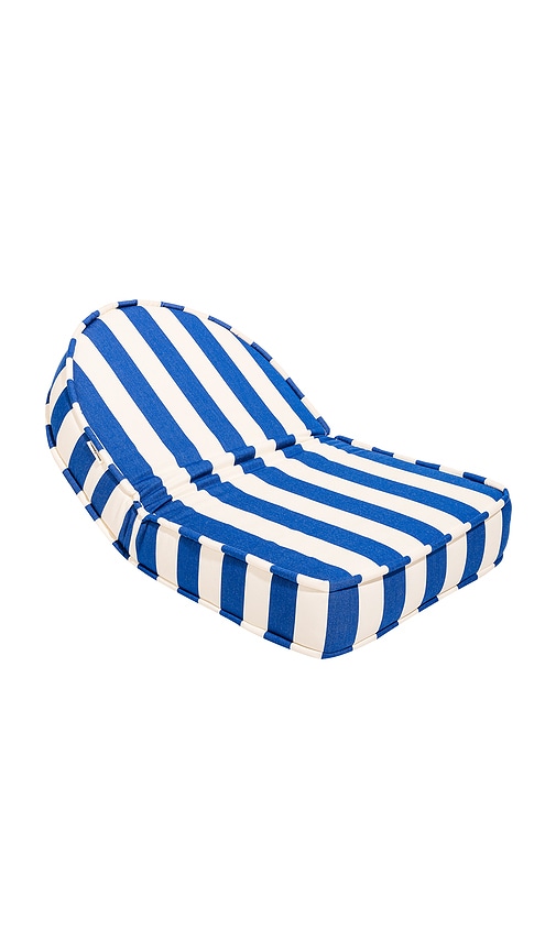 Business & Pleasure Reclining Pillow Lounger In Blue