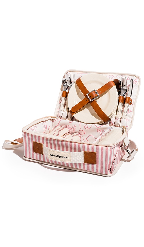 Shop Business & Pleasure Picnic Set In Laurens Pink Stripe