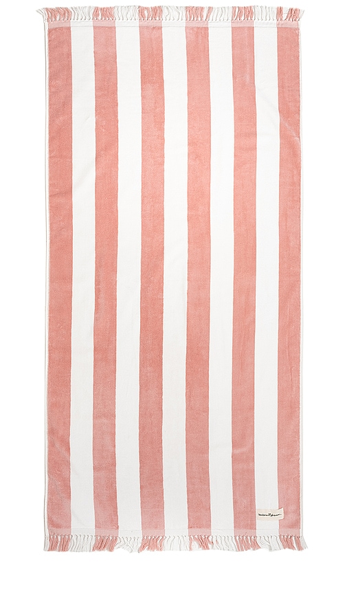 Holiday Towel in Crew Pink Stripe
