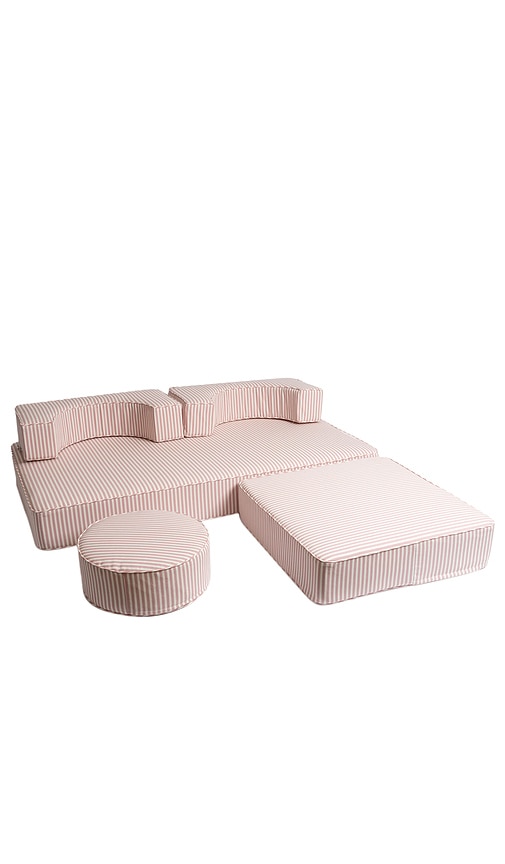Business & Pleasure Modular Pillow Stack In Laurens Pink Stripe