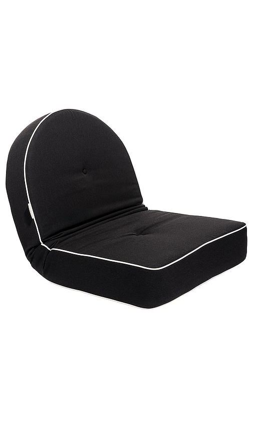 Shop Business & Pleasure Reclining Pillow Lounger In Riviera Black