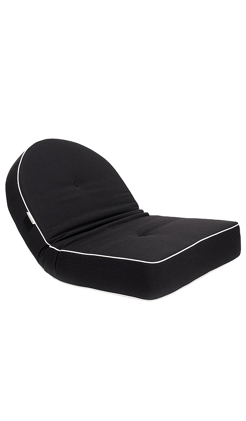 Shop Business & Pleasure Reclining Pillow Lounger In Riviera Black