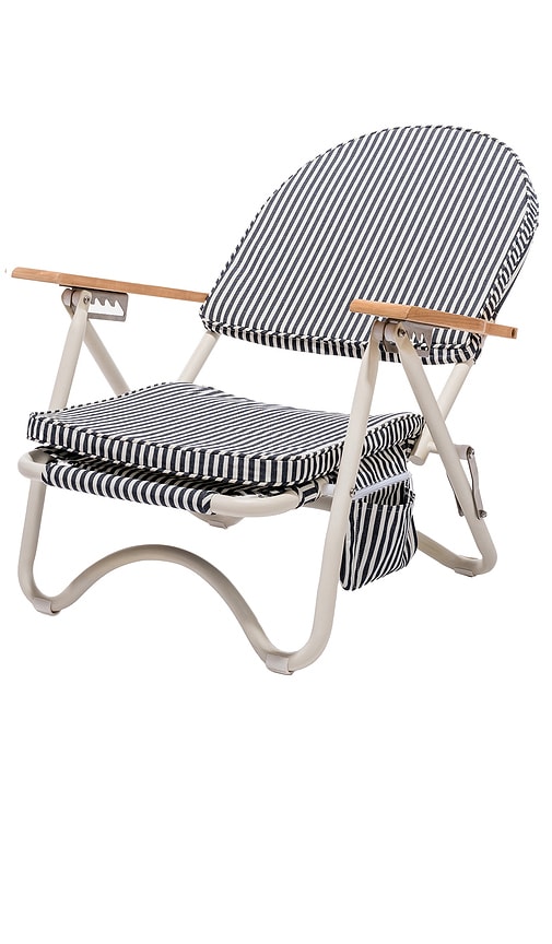 Shop Business & Pleasure Pam Chair In Laurens Navy Stripe