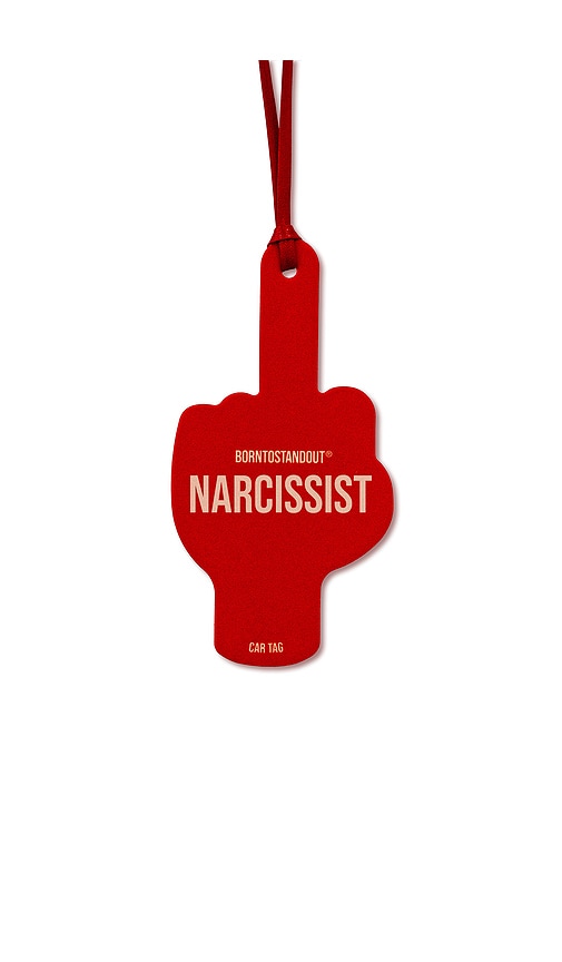 Borntostandout Narcissist Car Tag