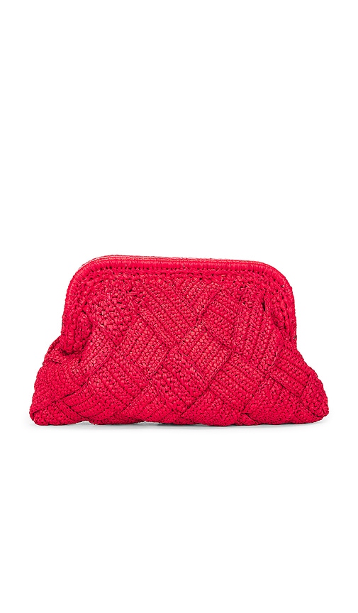 Gigi Framed Clutch in Red.