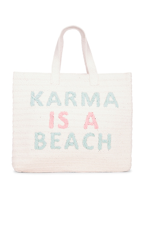 BTB Los Angeles Karma Is A Beach Tote Bag