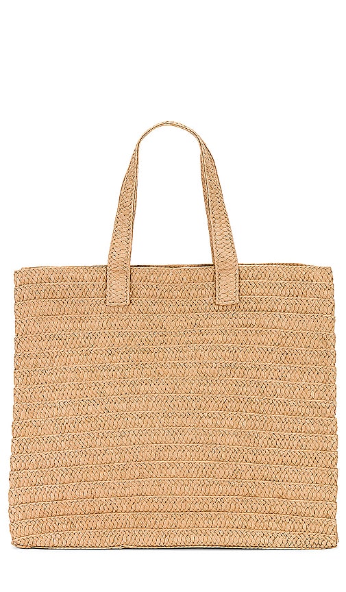 Shop Btb Los Angeles Beach To Bar Tote In Sand  Pink & Rainbow