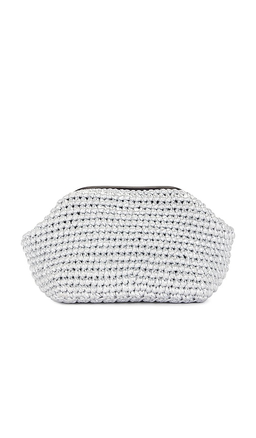 Shop Btb Los Angeles Nova Clutch In Metallic Silver