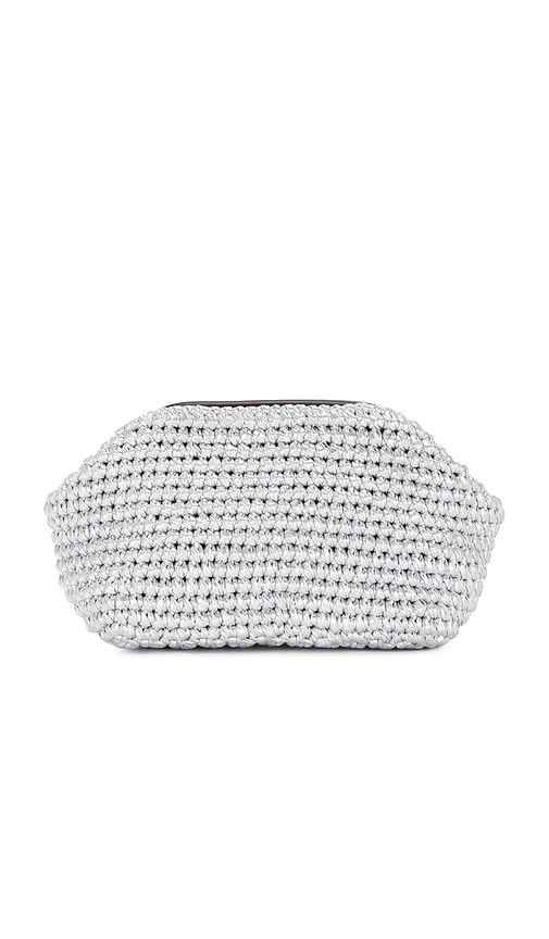 Shop Btb Los Angeles Nova Clutch In Metallic Silver