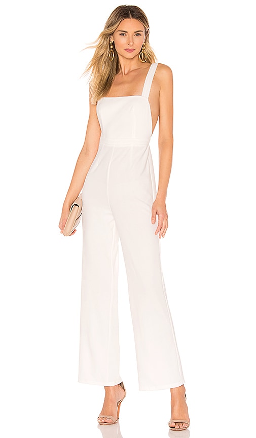 white overall jumpsuit