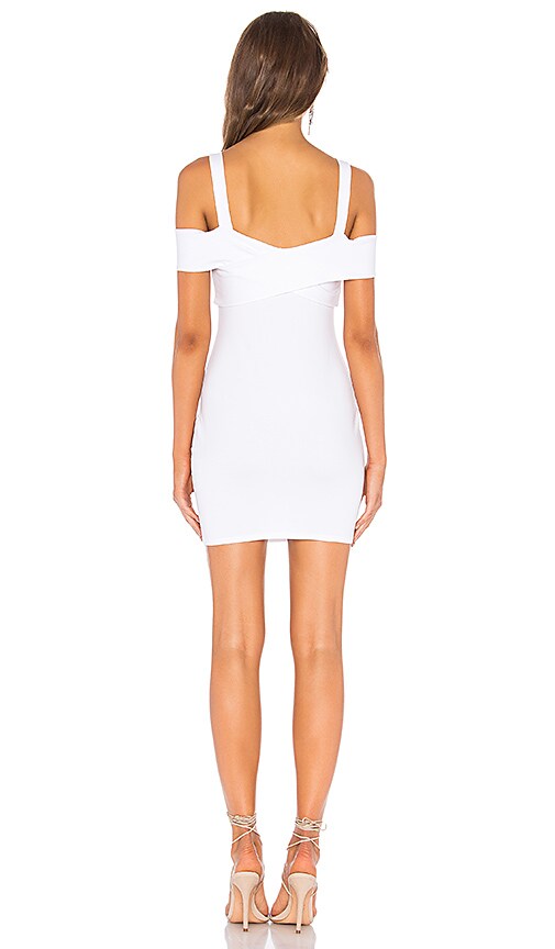 evie cold shoulder mini dress