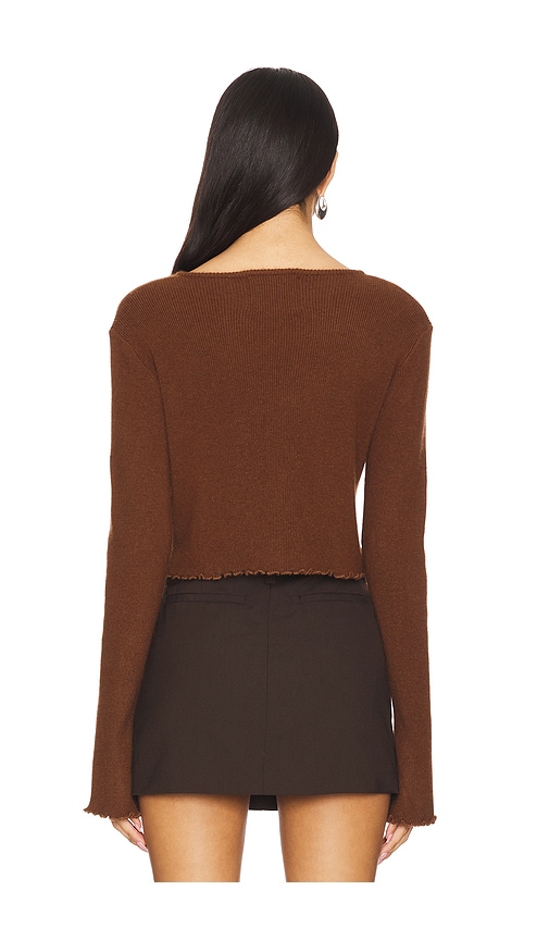  Bubish Cardigan Aus Strick Rosette In Chocolate. Größe S. Also In Xs, M, L, Xl. 