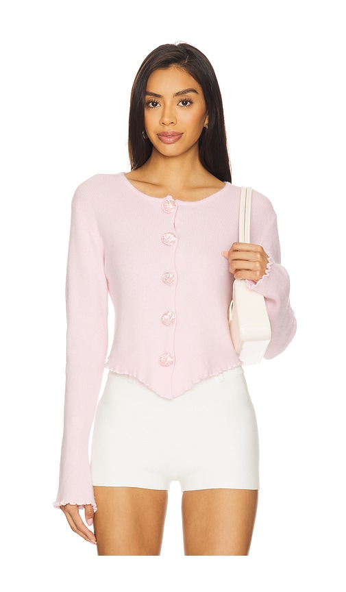 Rosette Knit Cardigan in . Size 12/L, 14/XL, 6/XS, 8/S - Bubish - Modalova