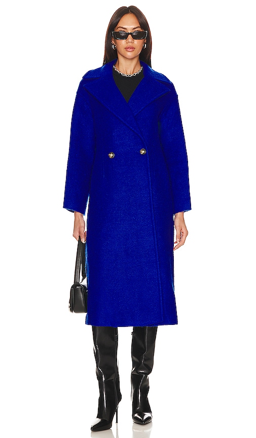 Shop Bubish Victoria Coat In Cobalt Blue