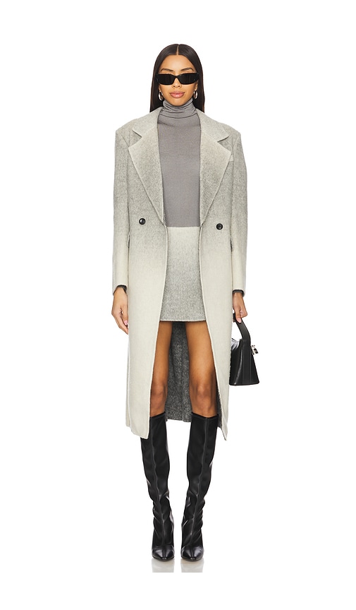 Bubish Isla Coat in Grey Gradient Wash