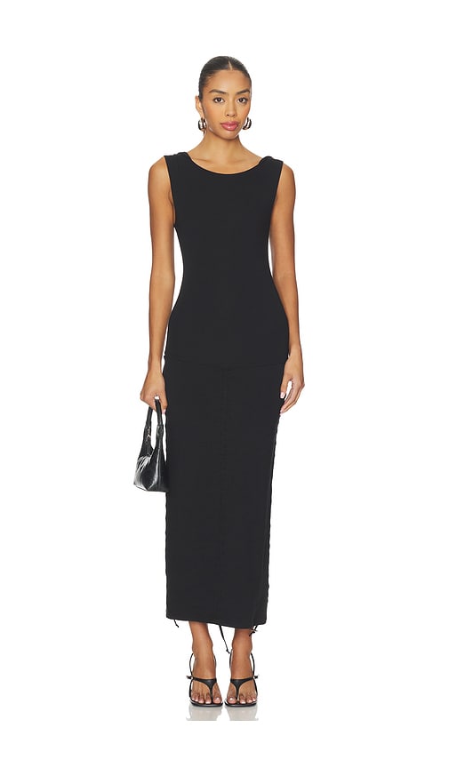 Buci Macadamia Dress In Black