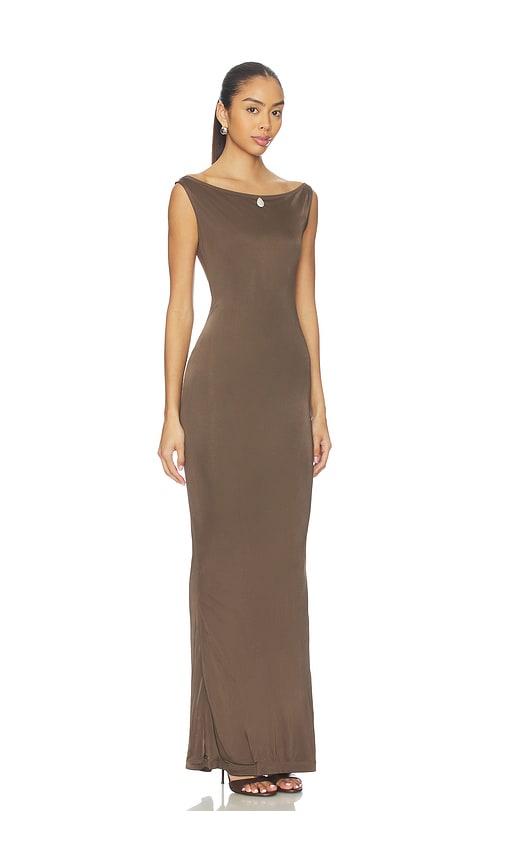 Buci Heron Dress In Brown