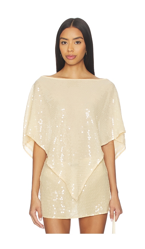 BUCI Honeycrisp Sequin Poncho in Desert Sequin