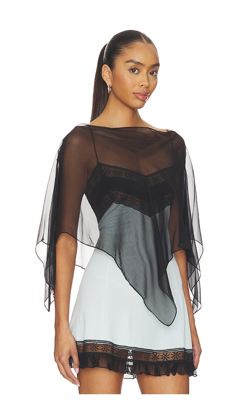  Buci Poncho Honeycrisp In Black. 