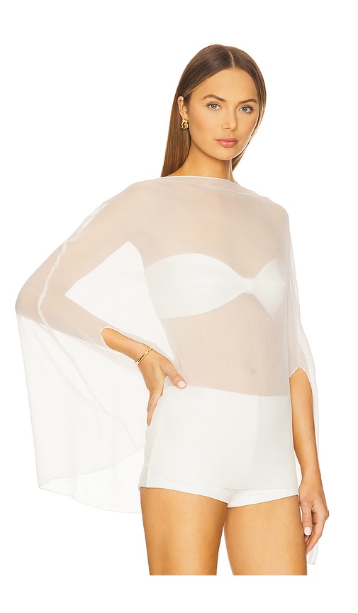  Buci Ibis Poncho Set In Ivory. Size M/l. Also In Xs/s. 