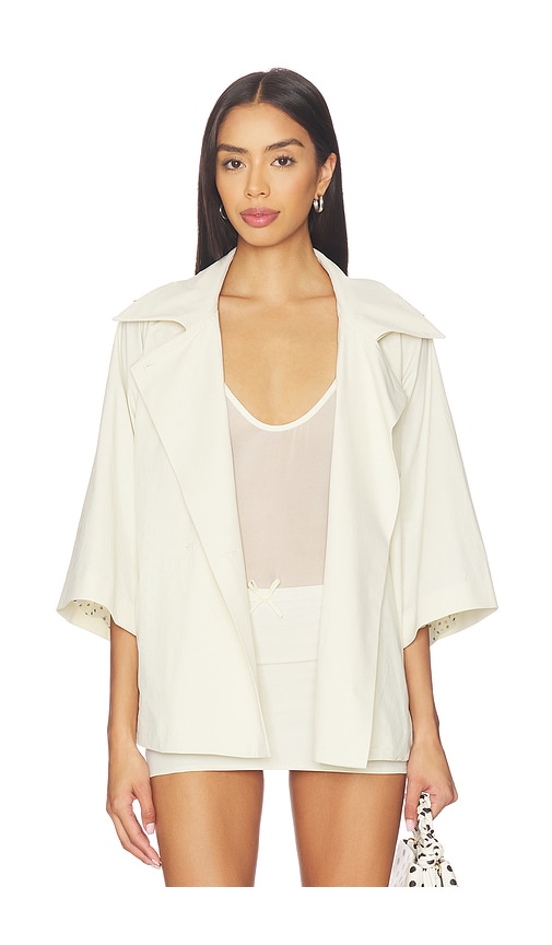 BUCI Opaleye Raincoat in Pampas & Polka Dot