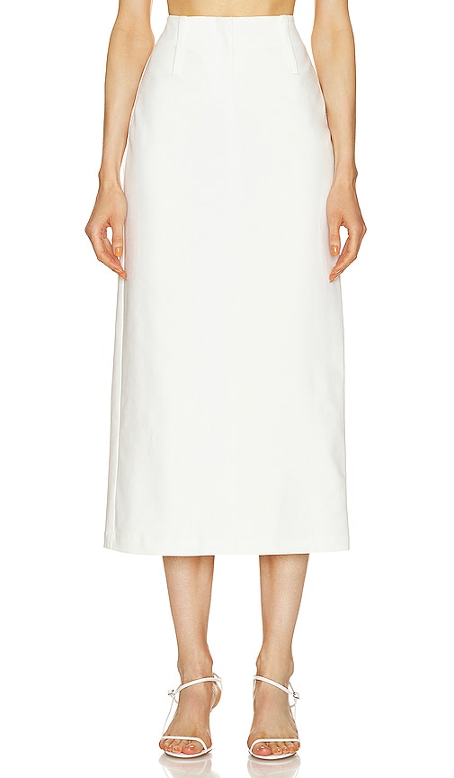BUCI Midi Skirt in White