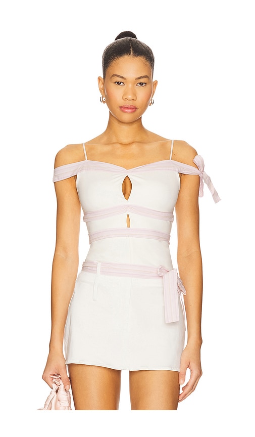 Bonbon Top in White. - size S (also in L, M, XS)