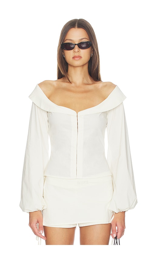  Buci Budva Blouse In Ivory. Size S. Also In M, L. 