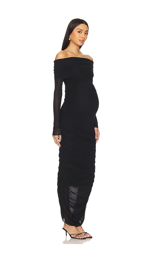  Bumpsuit Schulterfreies Maxikleid In Black. Größe S. Also In Xs, M, L, Xl. 