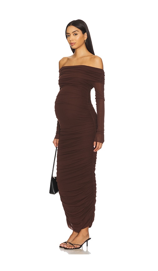 BUMPSUIT ROBE MAXI en Chocolate. Taille M. Also en XS.