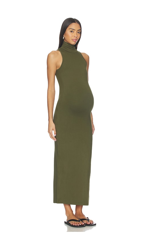 BUMPSUIT ROBE MAXI SERENA en Olive. Taille XL. Also en XS, S, M, L.