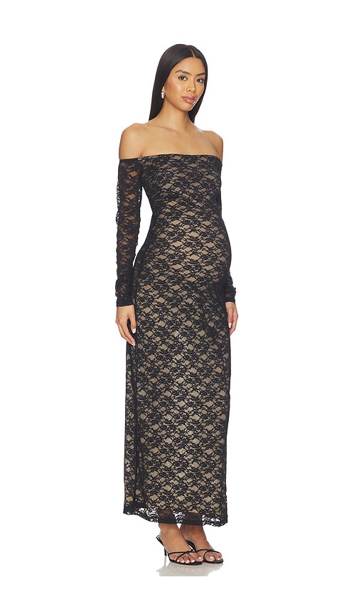 Black Lace Off The Shoulder Dress | REVOLVE