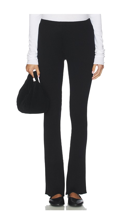 Bumpsuit Cozy Knit Flare Pant In Black