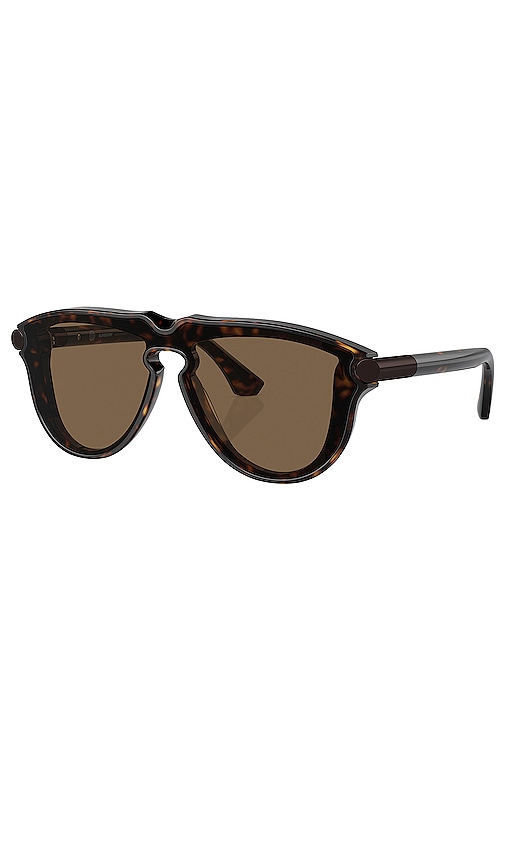 Shop Burberry Aviator Sunglasses In Black