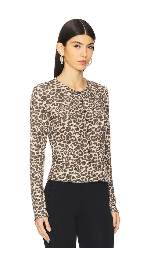 Shop Bella Venice Olivia Cardigan In Cheetah