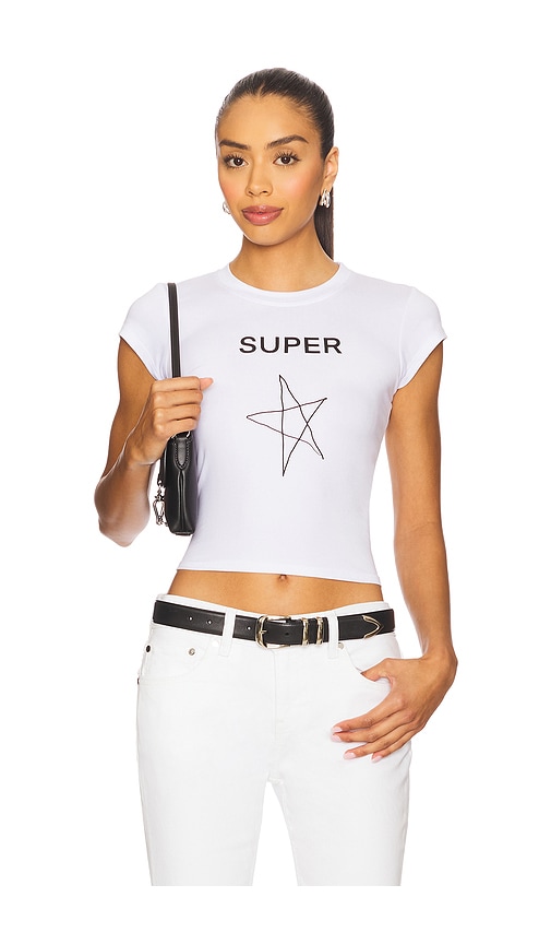 The Star Tee in White. - size XL (also in L, M, S, XS)