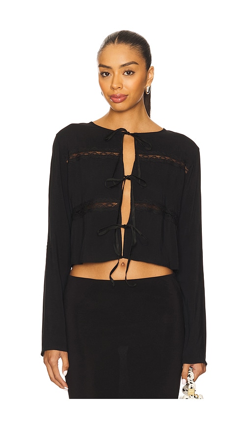 Bella Venice The Camille Top In Black