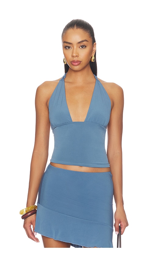 Bella Venice The Jade Top en Blue. Taille S. Also en XS, M, L.