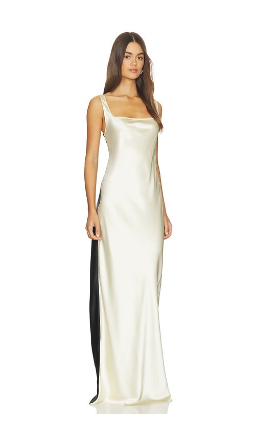 fitted lace wedding dress Cut Loose Hanky Linen Maxi Tank Dress main image 1