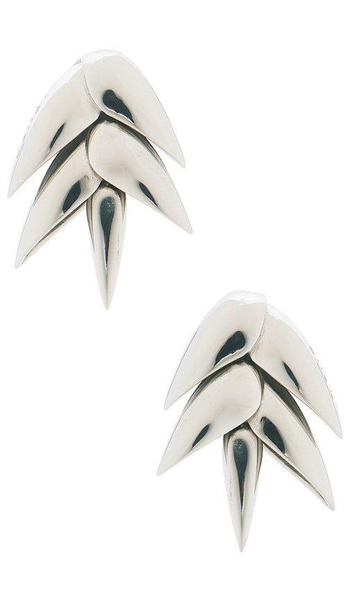 Bevza Xs Spikelet Earrings In Silver
