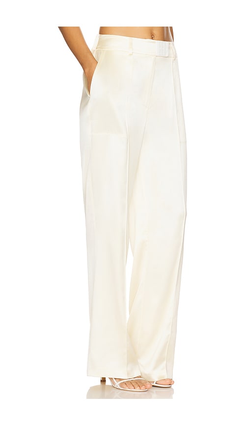 Shop Bevza Bra Closure Trousers In Vanilla