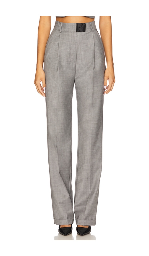 Bevza High-waisted Trousers In Gray